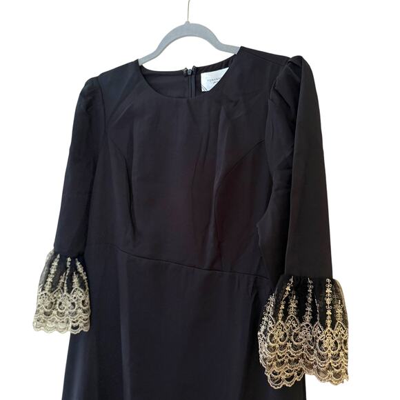 Tuckernuck Black Dress with Gold Accents - Picture 3 of 5